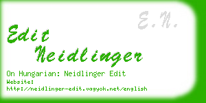 edit neidlinger business card